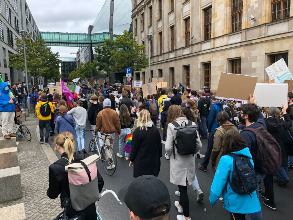 DemonstrantInnen beim Klimastreik